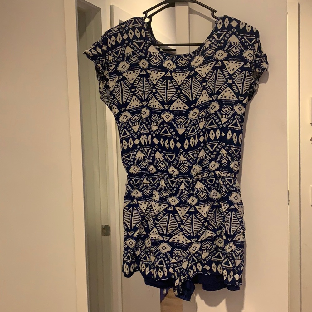 Blue romper forever21